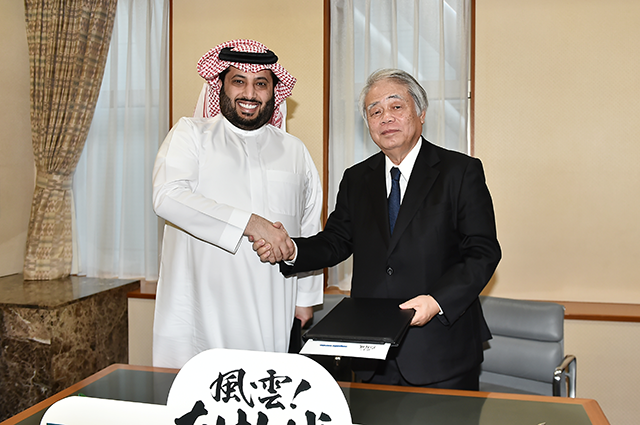 Saudi Delegation Visits TBS for TV Programme Production “Takeshi’ Castle”